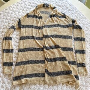 three dots‎ Lightweight Striped Cardigan Made in USA Size XS